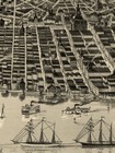 Bird s Eye View 1889 Detroit Michigan Vintage Style City Map - 20x30