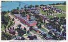 Riverside Drive North Bridge Leavenworth Kansas Posted Vintage Linen Post Card