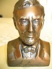 Abraham Lincoln Copper Bust Coin Bank   Lincoln Federal Savings   Vintage