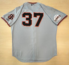 Sean Hjelle Game-used Road Jersey 2019 San Jose Giants Milb Giants Mlb With Coa