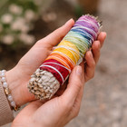 Sage Smudge Sticks 4  7 Chakras Rose Petals White Sage 3 Pack Cleansing