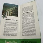 Ohio Turnpike  Road Map Vintage 1961 Toll Schedule Brochure Points Of Interest