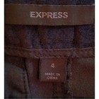 Express Corduroy Pants Women s Size 4 Black Bootcut Mid Rise Pockets Dress Pant