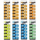 80 Assorted Super Alkaline Button Batteries Coin Cell Set Watch Calculator Ag