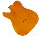 Tele Body 2 Pcs Centre Joined North American Alder Trans Yellow Nitro     4 6lbs