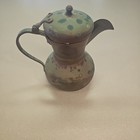 Vintage Arabic turkish Brass And Copper Coffee Pot Mid Century Modern Unmarked