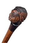 Vintage Antique Wighted Stacked Wood Native American Swagger Walking Stick Cane