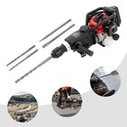 3 In 1 2 Stroke Gas Demolition Jack Hammer Concrete Breaker Drill With Chisels