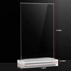 12 Pack 11 X 17 Inches Acrylic Sign Holder Clear T Shaped Sign Holder Table M   