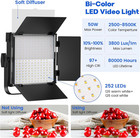 Photography Video Lighting Kit  Upgraded Bi-color Led Video Studio Lights With D