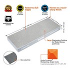 Sharpal 8  X 3 dual-grit Diamond Sharpening Stone With Anti-slip Pad angle Guide