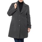 Alpine Swiss Womens Plus Size Wool Overcoat Walking Coat Blazer Pea Coat Jacket