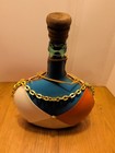 Vtg 1960 s Vintage Leather Covered Viresa Wine Bottle  spain  With Carry Strap