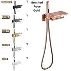 Three Ways Sus Bidet Sprayer With Holder Wall Mount Paper Holder Storage Set