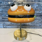      Vintage Mcdonalds Burger Lamp Statue Americana Man Cave Decor 