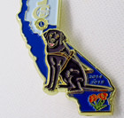 Lions Club Pin California District 4-c1 Black Lab Guide Dog 2014-2015