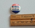 Political Pinback Button I m For Nixon And Lodge Small 7 8  1960 Campaign 9883