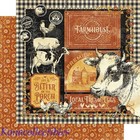 Graphic 45 Farmhouse 8 X 8 Paper Pad 24 Sheets Original Issue