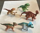 Vintage 1997 Safari Dinosaur Baby Figures T-rex  Raptor  Triceratops Lot Of 5