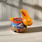 Talavera Rabbit Planter   Handmade Mexican Bunny Pot