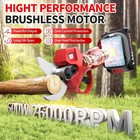 21v Electric Pruning Shears 2pcs Motor Rechargeable Batteries Pruner Lcd Display