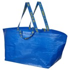 Ikea Frakta Large Size Shopping Bag Blue Sturdy Laundry Grocery Durable-19gal
