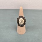 Vintage Native American Sterling Silver Ring Size 8 Signed  pk 
