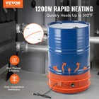 Vevor 55 Gallon Metal Drum Heater 1200 Watt 10 Inch Width  86-302    Adjustable