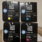 Brand New Hp 218x Black Cyan Magenta Yellow High Yield Toner Cartridge Set