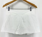    lululemon - Women s 6 White Pace Rival Mid-rise Skirt skort