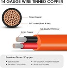 Solar Panel Extension Cable Compatible With Jackery 35ft  Orange 