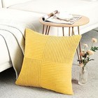  2 Packs Big Decorative Throw Pillow Covers 24x24 24  X 24   pack Of 2  Yellow