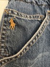 Ralph Lauren Girls Size 14 Paperbag-waist Wide-leg Medium Wash Cropped Jeans