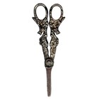 Vintage Silver Plated Ornate Scissors Fox   Grapes French Country Cottage 6 