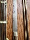 Antique Mongolian Tibetan Chinese Easting Knife Set Dagger Laminated Blade
