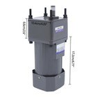 200w 110v Ac Gear Motor Electric Variable With Speed Controller Single-phase 20k