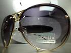 Mens Or Women Oversized Classic Vintage Retro Style Sunglasses Shades Gold Frame