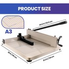 400 Sheet Heavy Duty Guillotine Paper Cutter 17  Commercial Paper Cutter