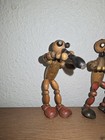 Vintage Small Possible Wooden Bead Dolls Lot Of 5 3 