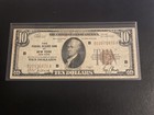     1929  10 National Currency The Federal Reserve Bank Of New York ny Very Fine    