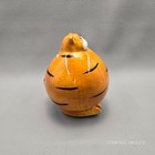 Vintage Cat tiger Money Box Orange Ceramic Coin Bank Cute Animal Collectible