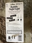 Glitter  Traditional Green Red Holiday Bubble Night Light Bnwt