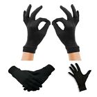 Thin Pure Silk Liner Inner Gloves Thermals Ski Bikemotorcycle Black Soft Sport