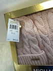 Nwt Michael Kors Women Classic Wovenscarf Hat Gift Set Pink