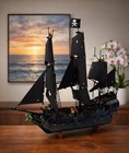 Cap Jack Sparrow Compatible Model Ship 2862 Pcs 8 Minifigures With Light No Box