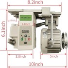 Servo Motor For Industrial Sewing Machine Ac110v Power 3 4hp  550w   Brushless M