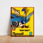 Plymouth Road Runner        beep-beep    -premium Aluminum Metal Sign 11 X 14