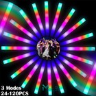 120 240pcs Led Foam Sticks Light Up Wands Rally Flashing Glow Party Rave Concert