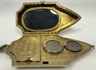 Antique Art Deco Wristlet Compact   Coin Purse - Nickel Silver E c  Co 