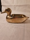 Vintage Mid-century Modern Brass Duck Planter Soap Dish Mcm